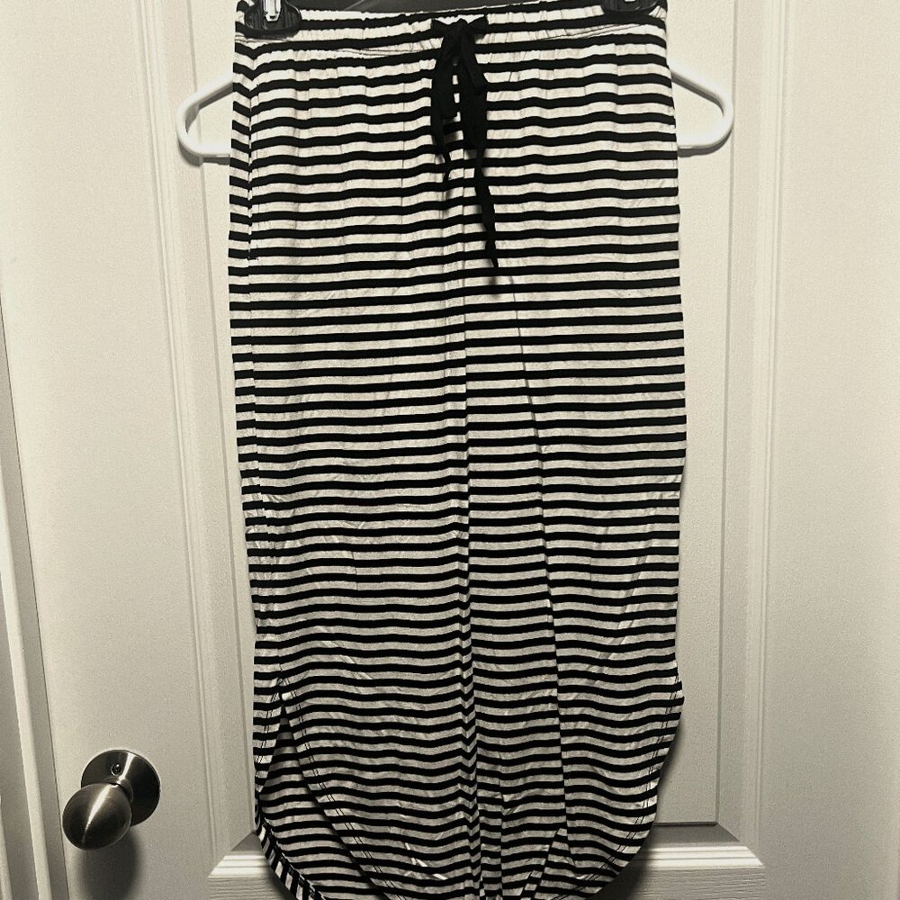 Striped Midi Skirt